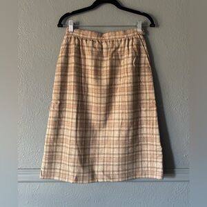 Pendleton | Vintage Plaid Wool Skirt | Small (Estimated)